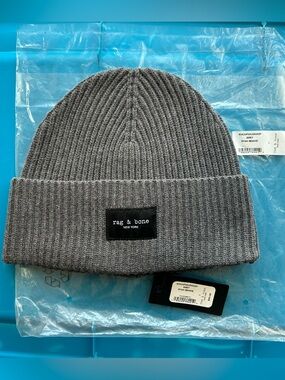 Rag & Bone Ryan Beanie Gray - NWT.